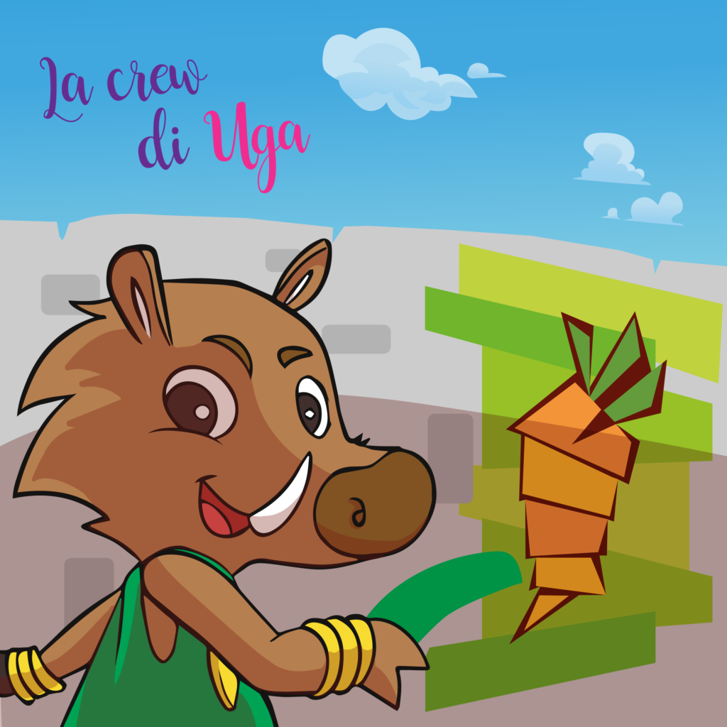 Sfida numero 2: decora Uga con i ritagli di giornale!